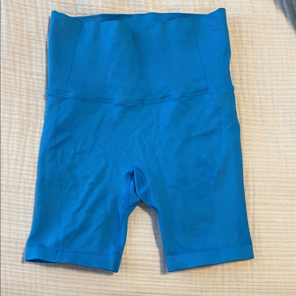 Blue/Aqua Women's Biker shorts